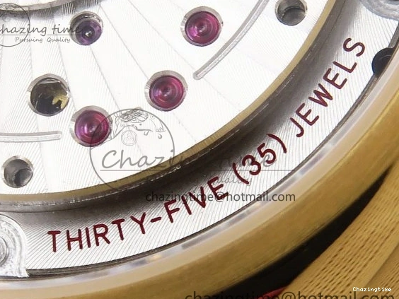 0124 WeatherProof De Ville Power Reserve YG MKF 1:1 Best Edition Black Dial on Black Leather Strap A 7758